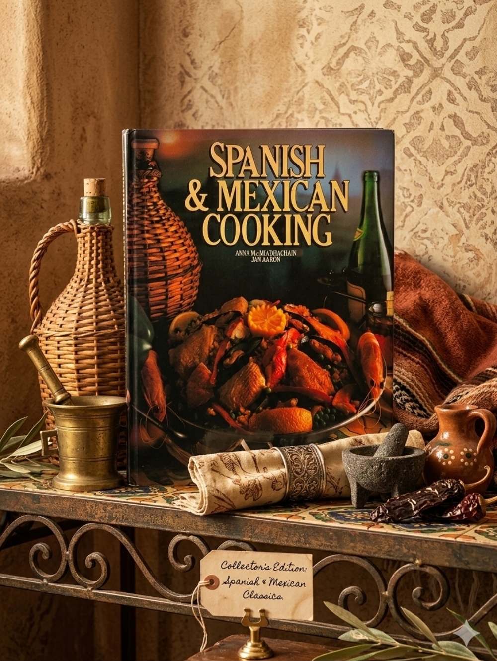 ​Vintage 1979 Spanish & Mexican Cooking Hardcover Cookbook - First Edition
